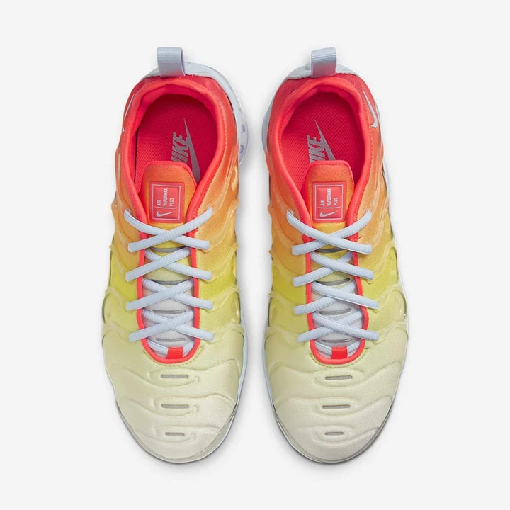 Nike Air VaporMax Spor Ayakkabı Kadın Mavi Sarı Beyaz Kırmızı | TR4258757