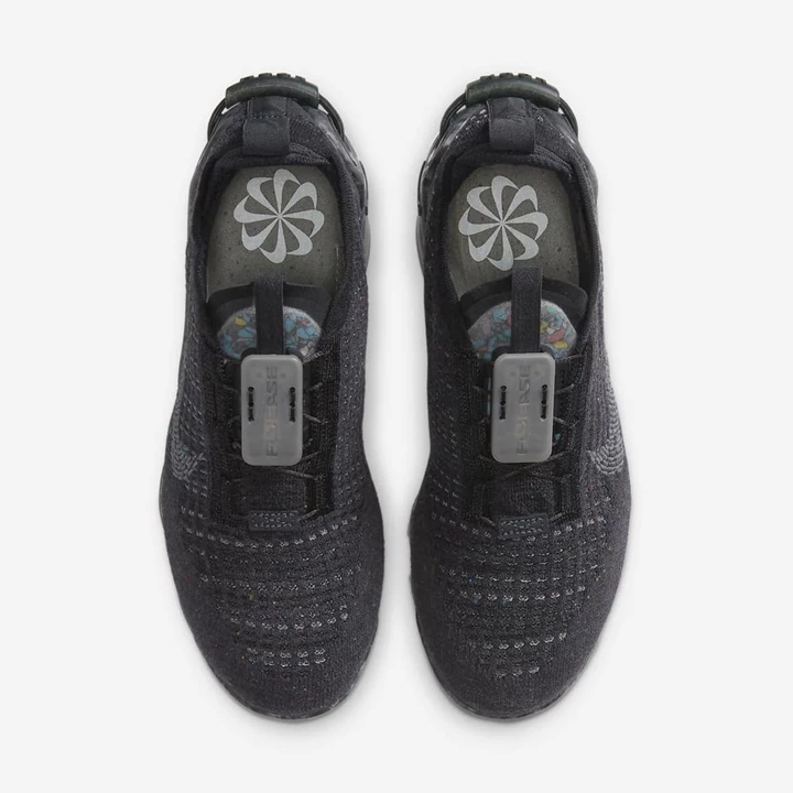Nike Air VaporMax Spor Ayakkabı Kadın Siyah Siyah Koyu Gri | TR4259045