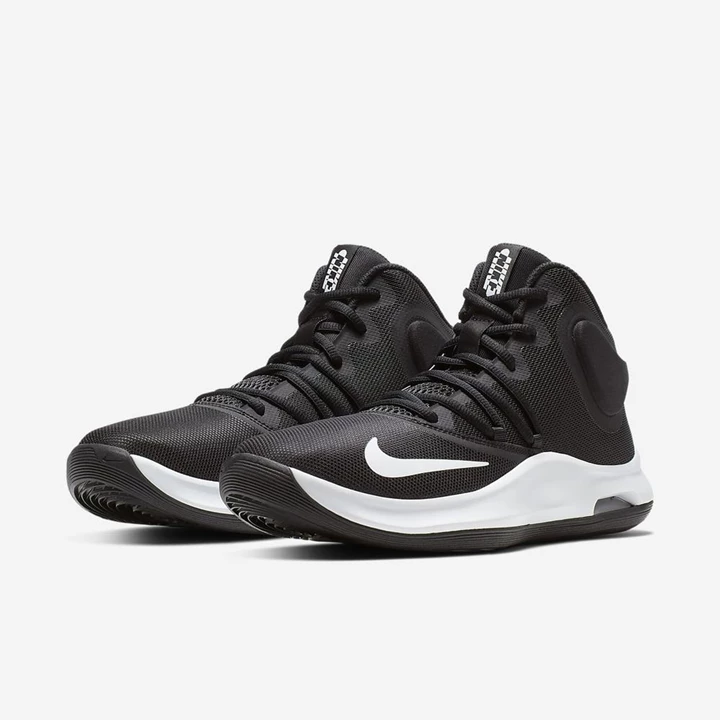 Nike Air Versitile IV Basketbol Ayakkabısı Erkek Siyah Koyu Gri Beyaz | TR4259207