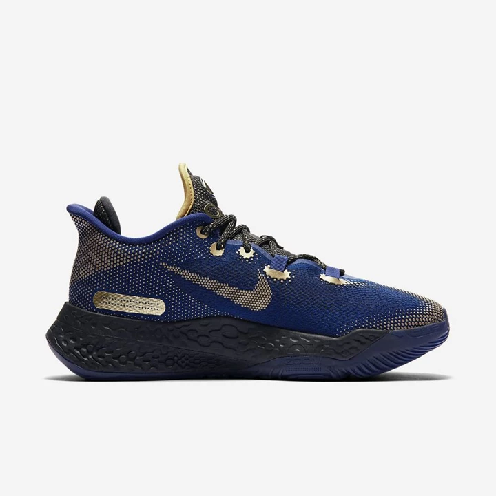 Nike Air Zoom BB NXT Basketbol Ayakkabısı Kadın Mavi Siyah Metal Altın | TR4256464