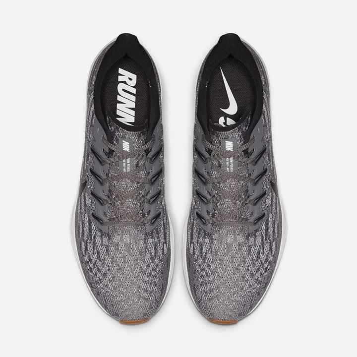 Nike Air Zoom Pegasus 36 Koşu Ayakkabısı Erkek Beyaz Açık Kahverengi Gri | TR4256839