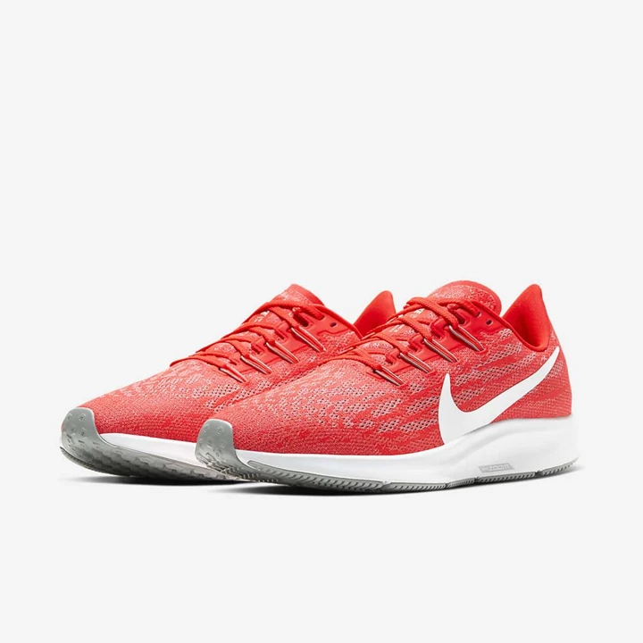 Nike Air Zoom Pegasus 36 Koşu Ayakkabısı Erkek Kırmızı Beyaz | TR4257969