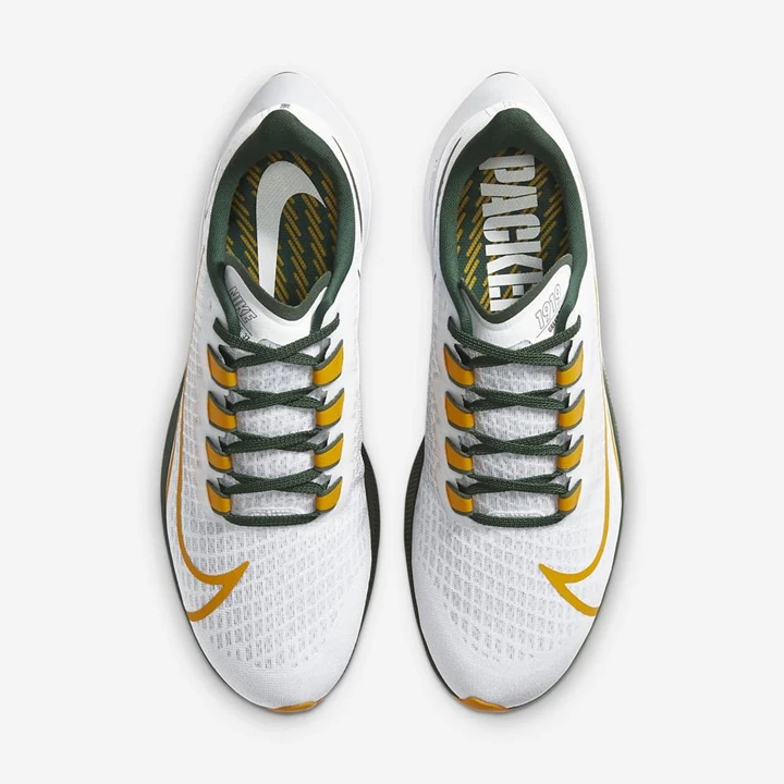 Nike Air Zoom Pegasus 37 Koşu Ayakkabısı Kadın Beyaz Platini Altın | TR4256371