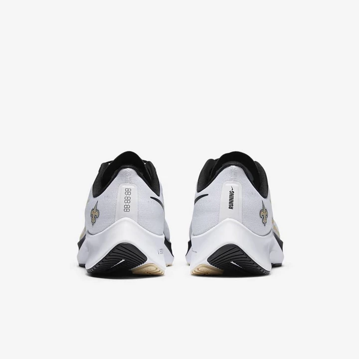 Nike Air Zoom Pegasus 37 Koşu Ayakkabısı Kadın Beyaz Platini Siyah Altın | TR4256537