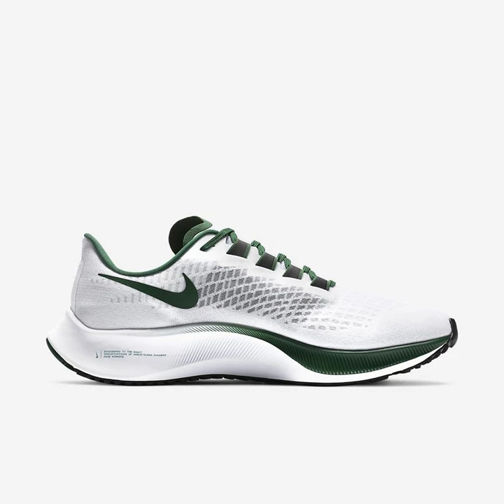 Nike Air Zoom Pegasus 37 Koşu Ayakkabısı Kadın Beyaz Platini Yeşil Siyah | TR4257056