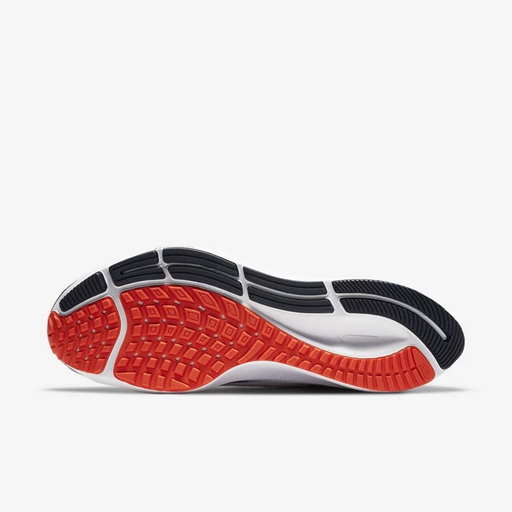 Nike Air Zoom Pegasus 37 Koşu Ayakkabısı Kadın Beyaz Platini Lacivert Turuncu | TR4257714