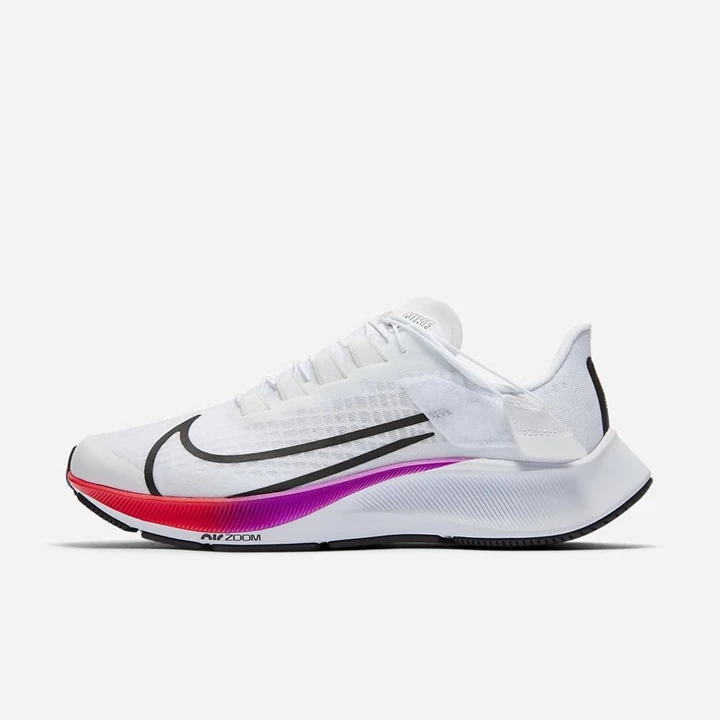 Nike Air Zoom Pegasus 37 Koşu Ayakkabısı Kadın Beyaz Mor Kırmızı | TR4257766