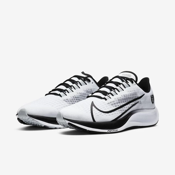 Nike Air Zoom Pegasus 37 Koşu Ayakkabısı Kadın Beyaz Platini Siyah Gümüş | TR4257871