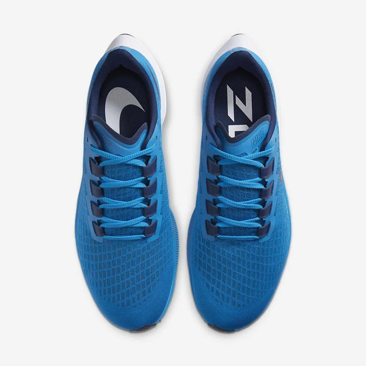 Nike Air Zoom Pegasus 37 Koşu Ayakkabısı Erkek Mavi Beyaz Mavi | TR4258339