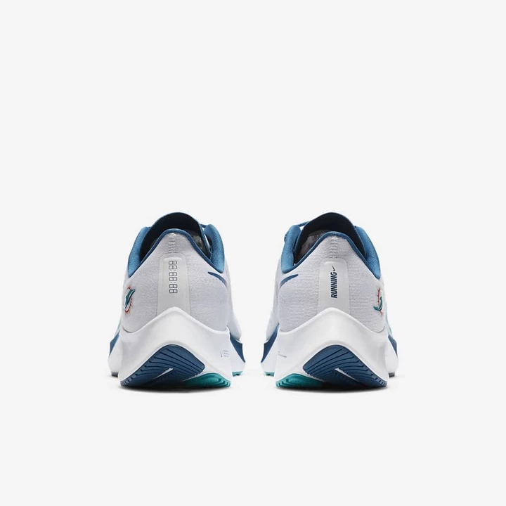 Nike Air Zoom Pegasus 37 Koşu Ayakkabısı Erkek Beyaz Platini Yeşil | TR4258415