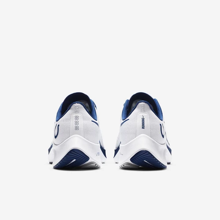 Nike Air Zoom Pegasus 37 Koşu Ayakkabısı Kadın Beyaz Platini Mavi Gümüş | TR4258463