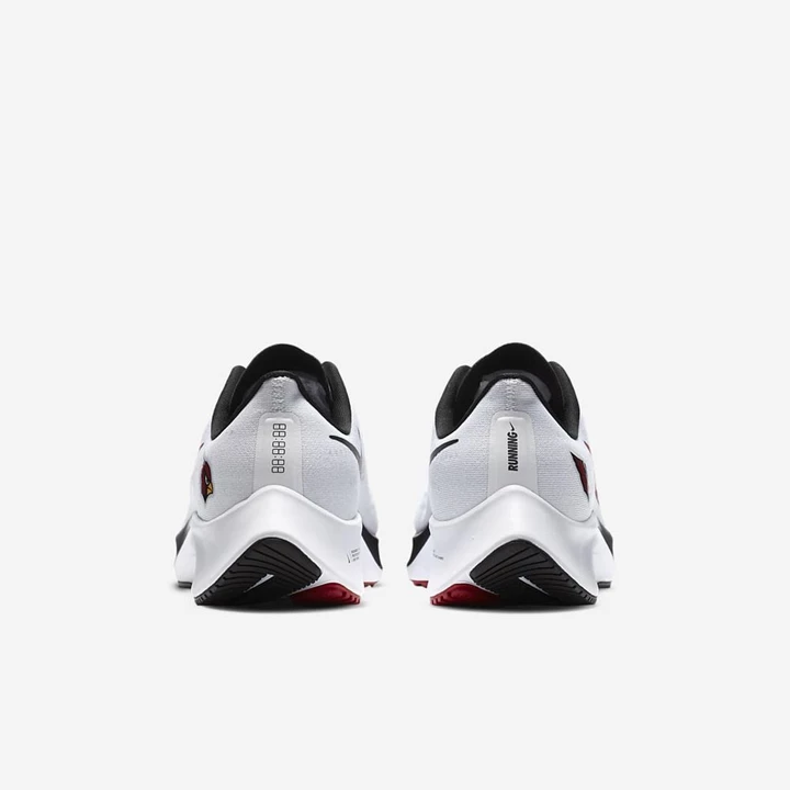 Nike Air Zoom Pegasus 37 Koşu Ayakkabısı Kadın Beyaz Platini Siyah Kırmızı | TR4258693