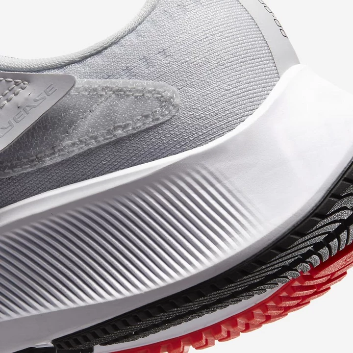 Nike Air Zoom Pegasus 37 Koşu Ayakkabısı Erkek Platini Gri Açık Kırmızı Mavi | TR4258855