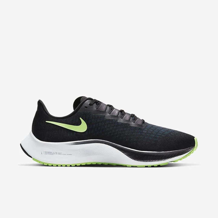 Nike Air Zoom Pegasus 37 Koşu Ayakkabısı Erkek Siyah Mavi Beyaz Açık Yeşil | TR4259098