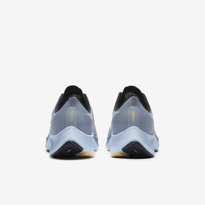 Nike Air Zoom Pegasus 37 Spor Ayakkabı Erkek Obsidian Beyaz Siyah Pembe Mavi | TR4256607