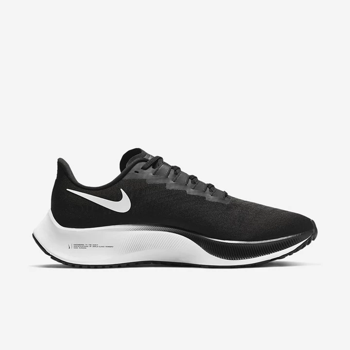 Nike Air Zoom Pegasus 37 Spor Ayakkabı Erkek Siyah Beyaz | TR4256892