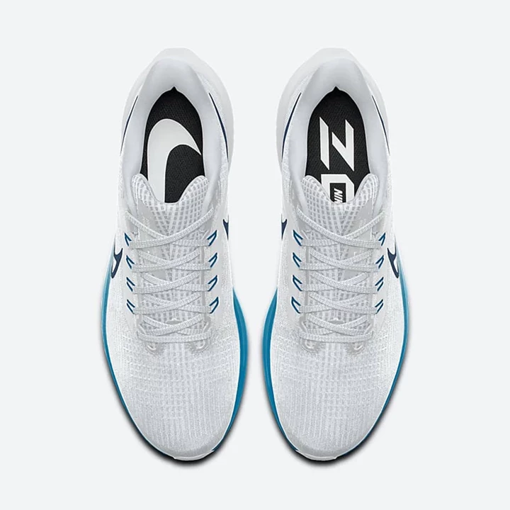 Nike Air Zoom Pegasus 39 By You Yol Koşu Ayakkabısı Erkek Beyaz Mavi Siyah | TR4258608