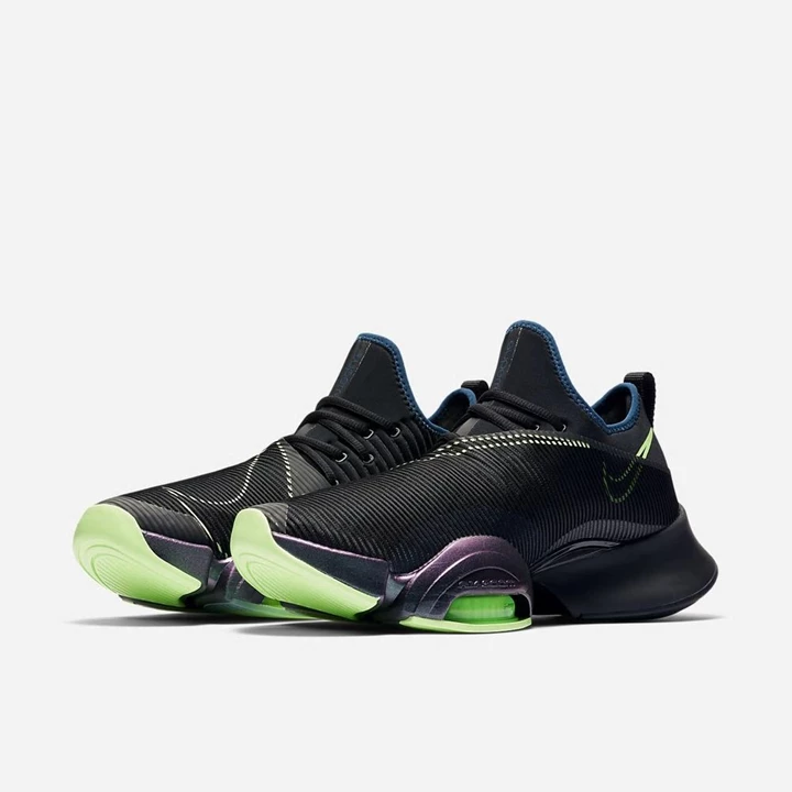 Nike Air Zoom SuperRep Spor Ayakkabı Erkek Siyah Mavi Açık Yeşil | TR4256613