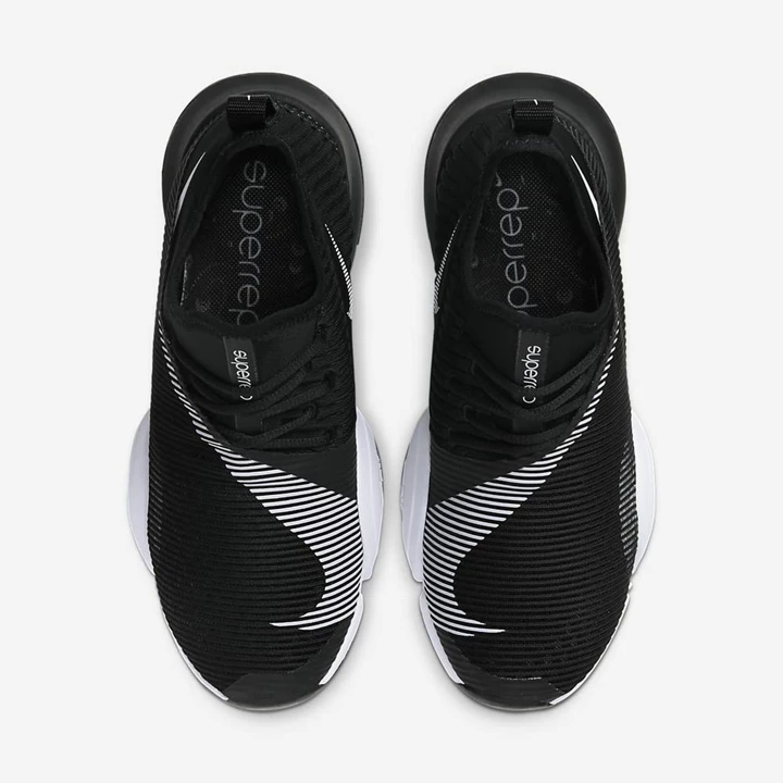 Nike Air Zoom SuperRep Spor Ayakkabı Kadın Siyah Koyu Gri Beyaz | TR4257276