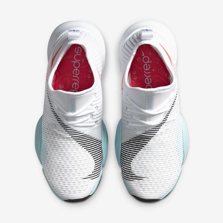 Nike Air Zoom SuperRep Spor Ayakkabı Kadın Beyaz Kırmızı Siyah | TR4257293
