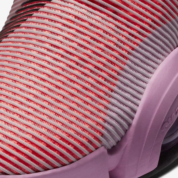 Nike Air Zoom SuperRep Spor Ayakkabı Kadın Kırmızı Pembe Platini Mor Siyah | TR4258065