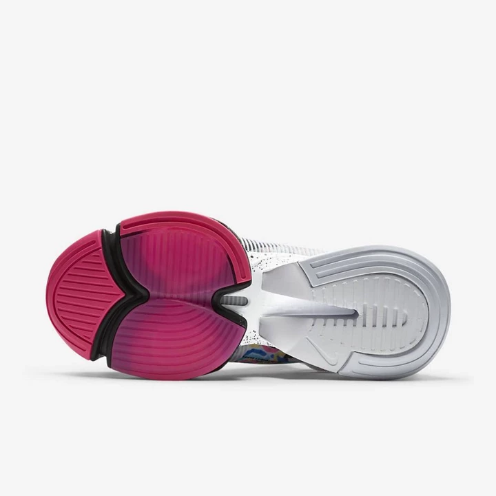 Nike Air Zoom SuperRep Spor Ayakkabı Kadın Siyah Mavi Pembe Beyaz | TR4258196