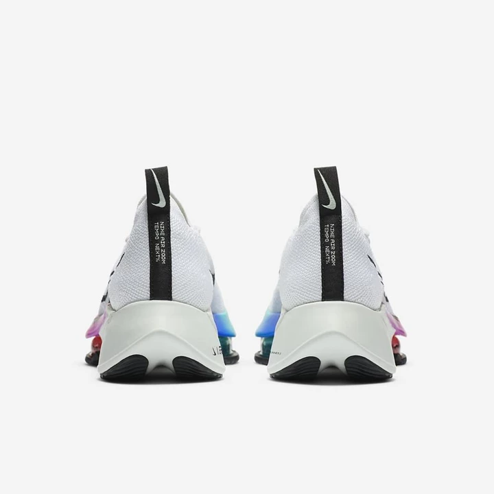 Nike Air Zoom Tempo NEXT% Koşu Ayakkabısı Kadın Beyaz Mor Kırmızı Siyah | TR4256407