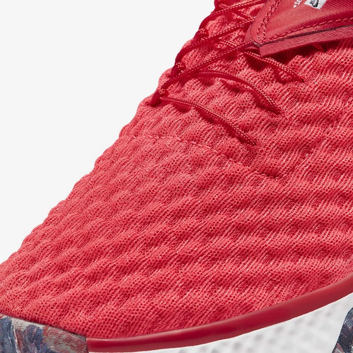 Nike Air Zoom UNVRS FlyEase Basketbol Ayakkabısı Erkek Kırmızı Lacivert Kraliyet Mavisi Beyaz | TR4259249