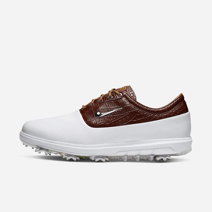 Nike Air Zoom Victory Tour Golf Ayakkabısı Erkek Beyaz Açık Kahverengi Platini | TR4258050