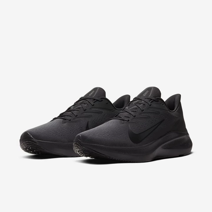 Nike Air Zoom Winflo Koşu Ayakkabısı Erkek Siyah Koyu Gri Siyah | TR4259232