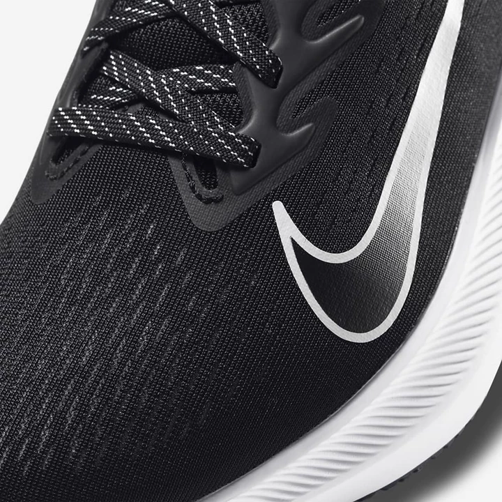 Nike Air Zoom Winflo Koşu Ayakkabısı Kadın Siyah Koyu Gri Beyaz | TR4256436