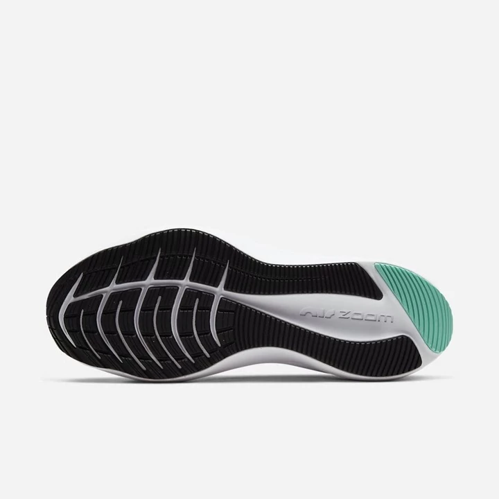 Nike Air Zoom Winflo Koşu Ayakkabısı Kadın Mavi Gri Obsidian Beyaz Turkuaz Siyah | TR4256902