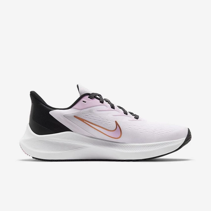 Nike Air Zoom Winflo Koşu Ayakkabısı Kadın Açık Mor Açık Pembe Siyah Metal Bakır | TR4257837