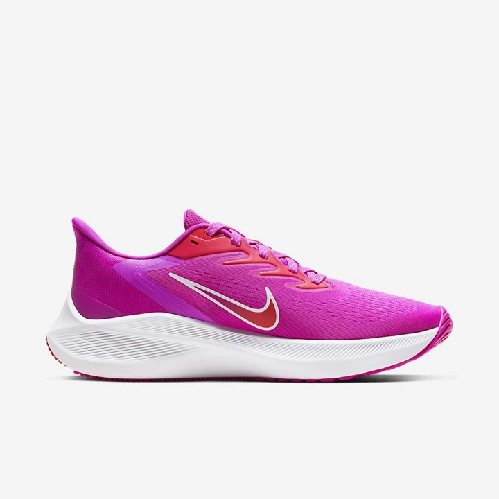 Nike Air Zoom Winflo Koşu Ayakkabısı Kadın Pembe Beyaz | TR4258062
