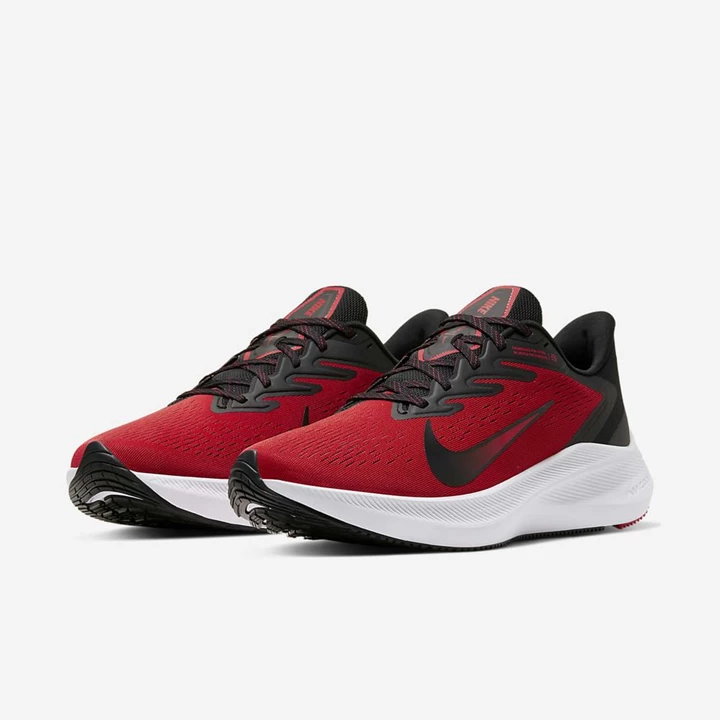 Nike Air Zoom Winflo Spor Ayakkabı Erkek Kırmızı Beyaz Siyah | TR4256508
