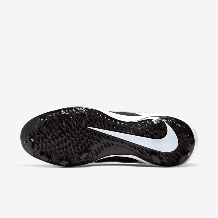 Nike Alpha Huarache Varsity Beyzbol Ayakkabısı Erkek Siyah Beyaz | TR4257506