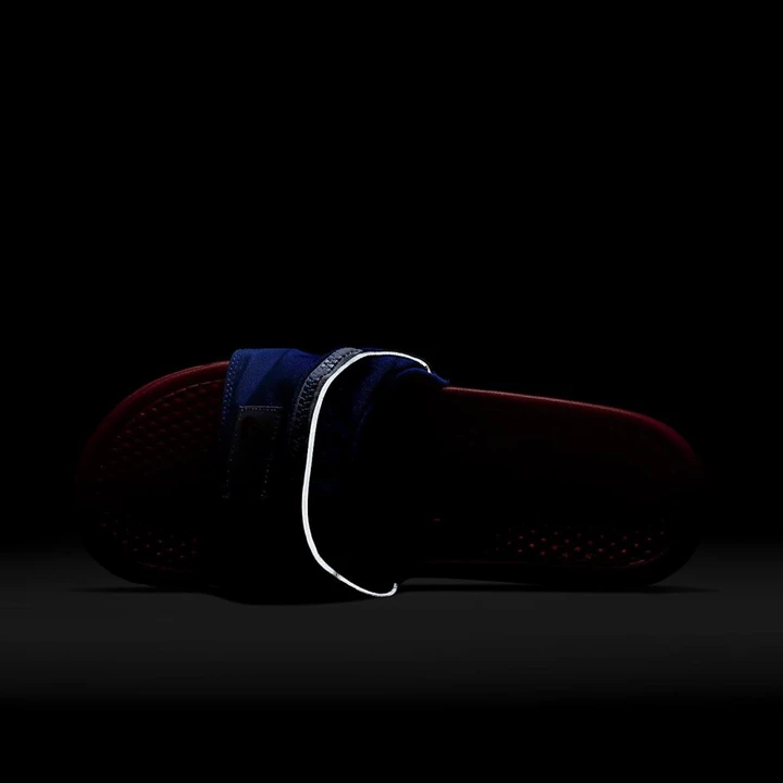 Nike Benassi JDI Terlik Erkek Açık Kırmızı Kraliyet Mavisi Beyaz Açık Kırmızı | TR4258444