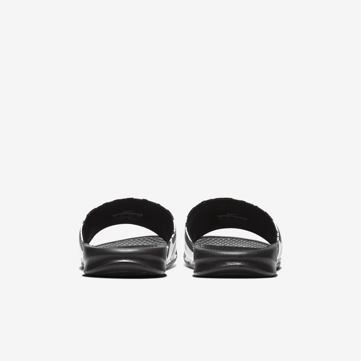 Nike Benassi JDI Terlik Erkek Siyah Beyaz Siyah | TR4258385