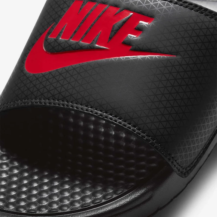 Nike Benassi JDI Terlik Erkek Siyah Kırmızı | TR4257831