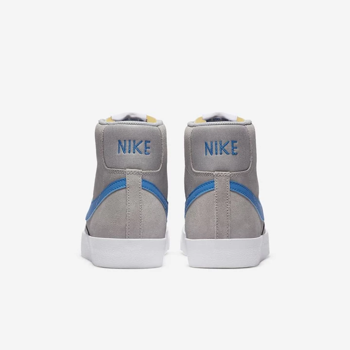 Nike Blazer Spor Ayakkabı Erkek Gri Beyaz Açık Mavi | TR4256757