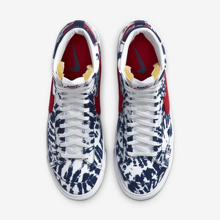 Nike Blazer Spor Ayakkabı Erkek Kırmızı Mavi Beyaz | TR4258193