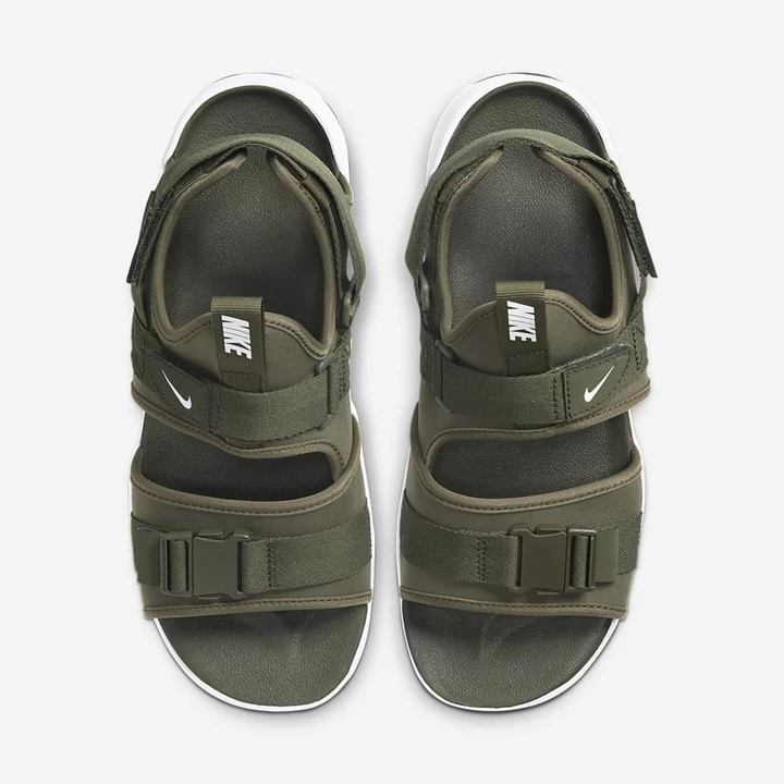 Nike Canyon Sandalet Erkek Zeytin Yeşili Haki Beyaz | TR4258563