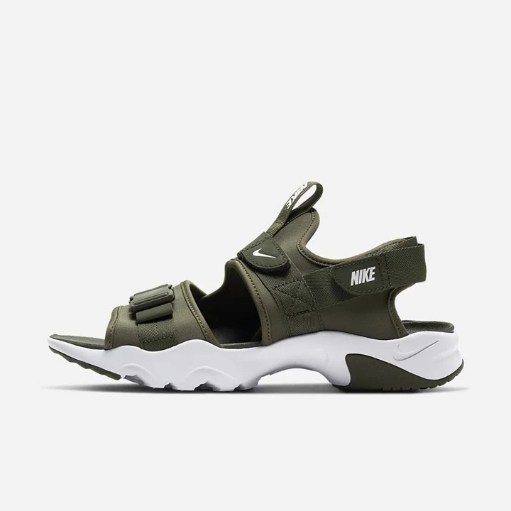 Nike Canyon Sandalet Erkek Zeytin Yeşili Haki Beyaz | TR4258563