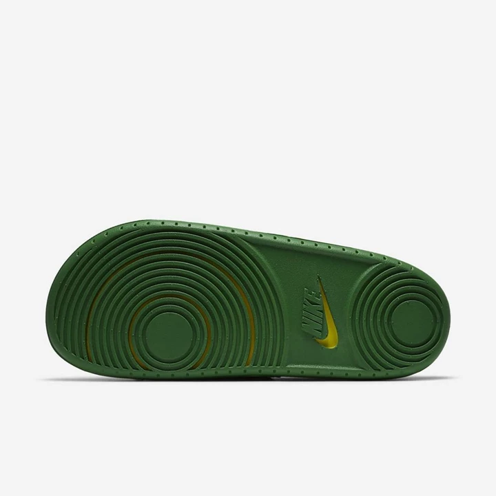 Nike College Offcourt Terlik Erkek Yeşil Sarı Beyaz | TR4256412