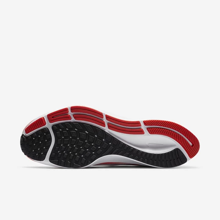 Nike College Zoom Pegasus 37 Koşu Ayakkabısı Erkek Beyaz Platini Turuncu Siyah | TR4256395