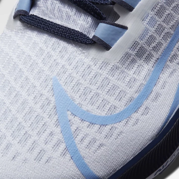 Nike College Zoom Pegasus 37 Koşu Ayakkabısı Erkek Beyaz Platini Lacivert Mavi | TR4258022