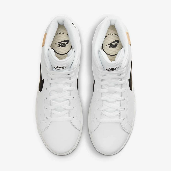 Nike Court Royale Spor Ayakkabı Erkek Beyaz Beyaz Siyah Siyah | TR4258116