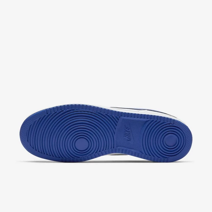 Nike Court Vision Spor Ayakkabı Erkek Beyaz Kraliyet Mavisi | TR4258155