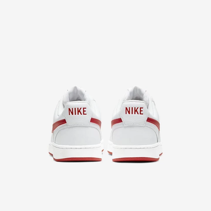 Nike Court Vision Spor Ayakkabı Erkek Beyaz Kırmızı | TR4258481
