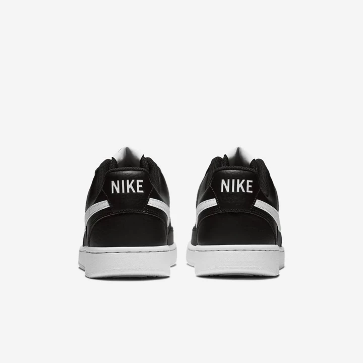 Nike Court Vision Spor Ayakkabı Erkek Siyah Beyaz | TR4256680